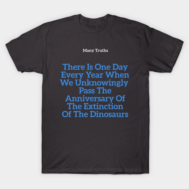 Dinosaur Tee T-Shirt by GlennTKD